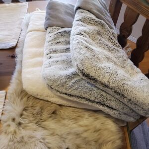 3 Pottery Barn Faux Fur Stockings